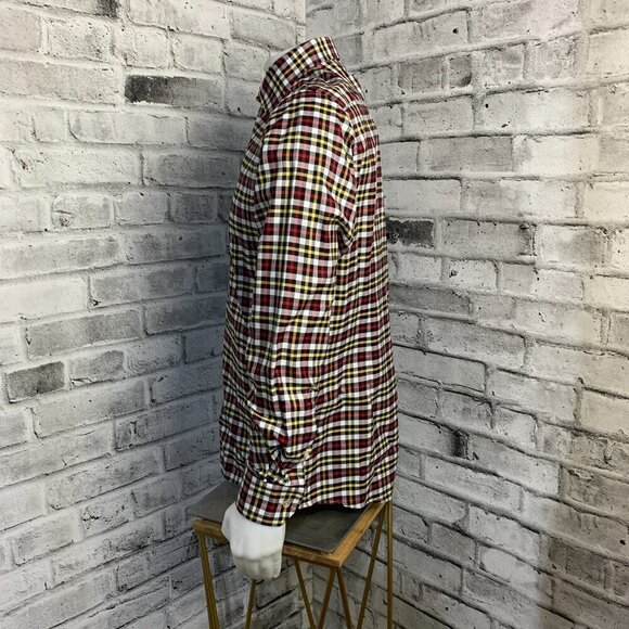 Eton Contemporary Plaid Checked Print Dress Shirt - Picture 6 of 12